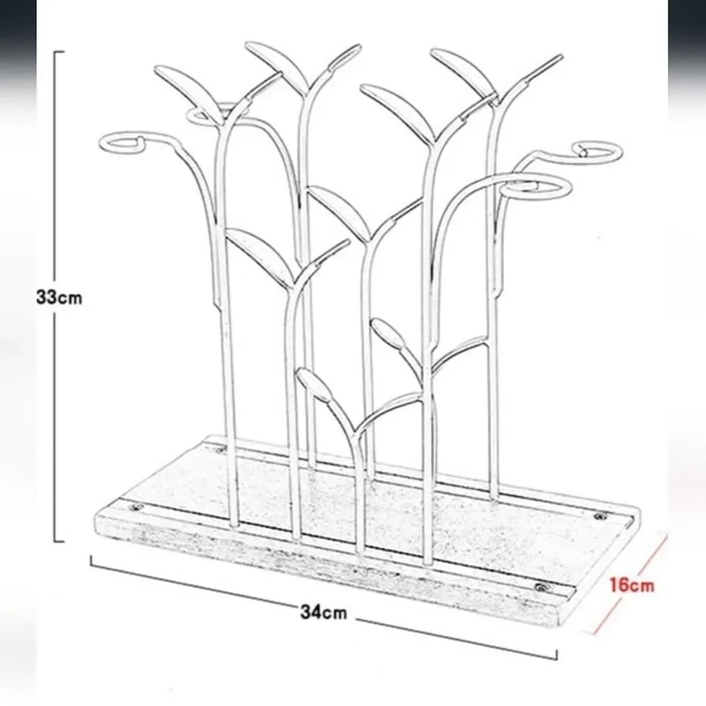 Wrought Iron Wine Rack Art Deco Style